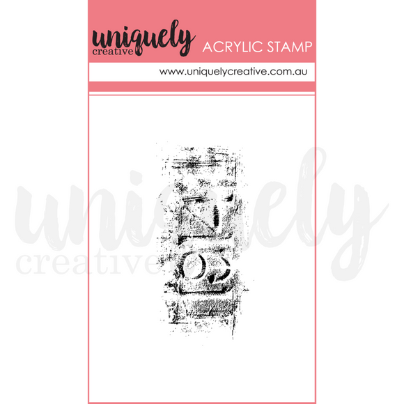 UC1919 : Vintage Numbers Mark Making Stamp (Willow & Grace)