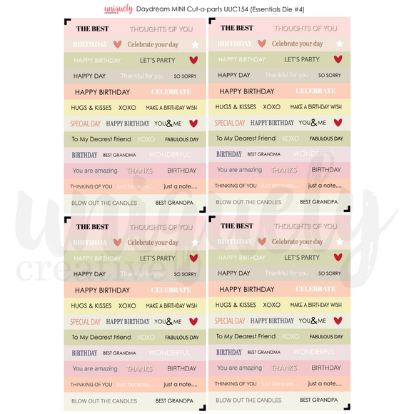 UCCS154 Day Dream Mini Cut Apart Sheet