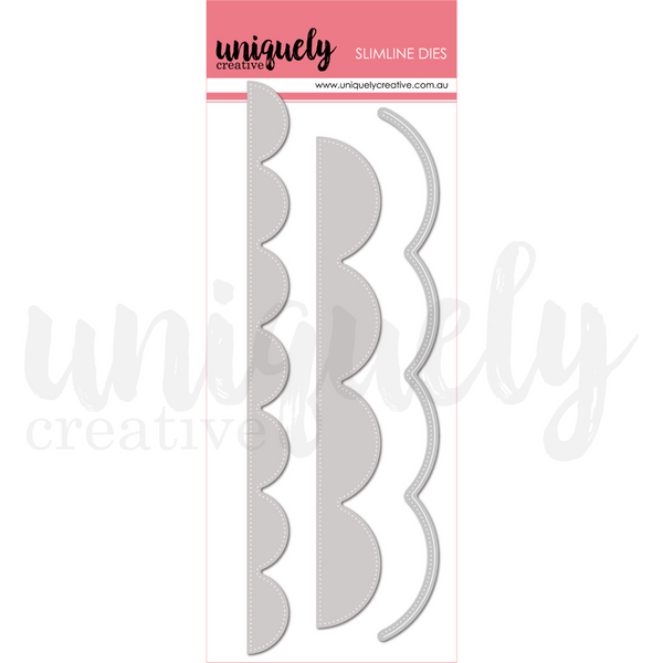 UCD2208 : Oversized Scallop Strip Die (Heart & Soul)
