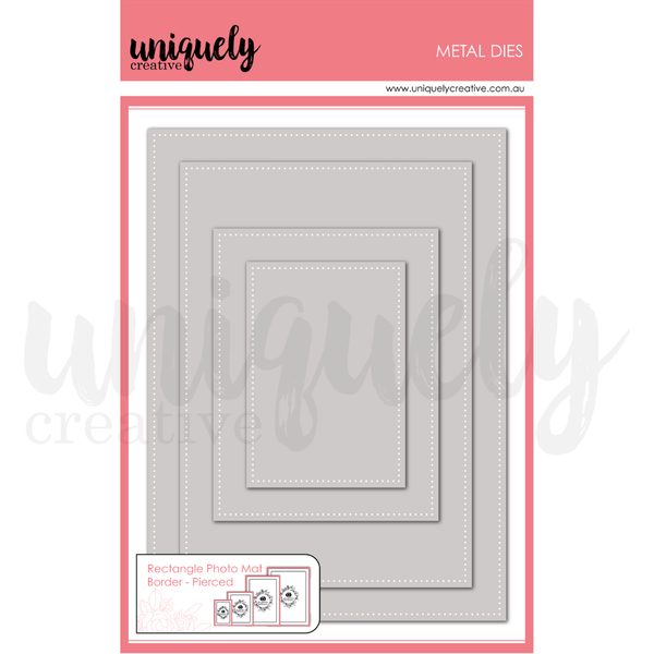UCD2222 : Rectangle Photo Mat Border Die - Pierced (Whispers of Wisdom)