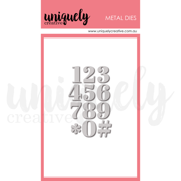 UCD2231 : Serif Number Die (Oh So Lovely)
