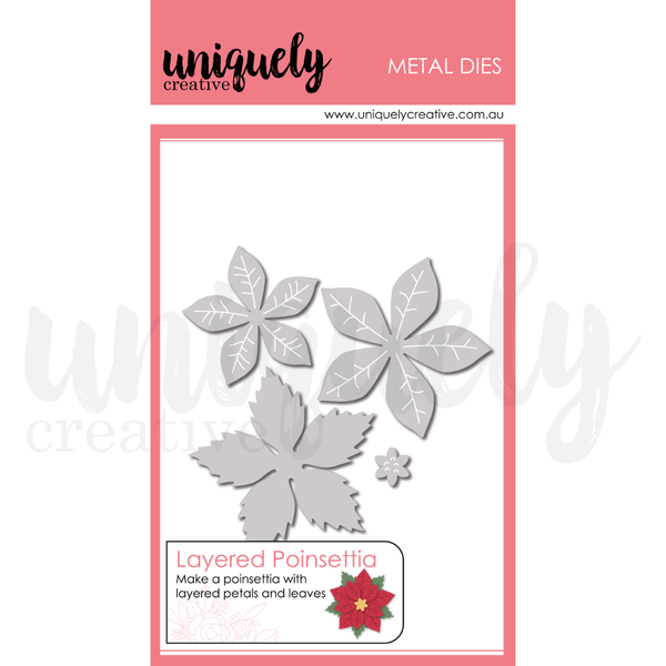 UCD2243 : Layered Poinsettia Die (Christmas Keepsakes)