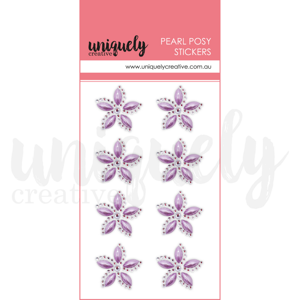 UCE1971 : Pearl Posy StickersPurple(Sweet Magnolia (Jul23))