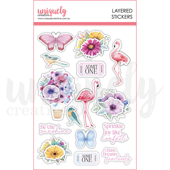 UCE1997 : Layered Stickers ( Flowering Utopia)