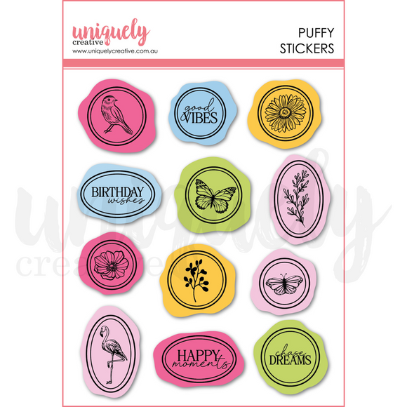 UCE1998 : Puffy Stickers ( Flowering Utopia)