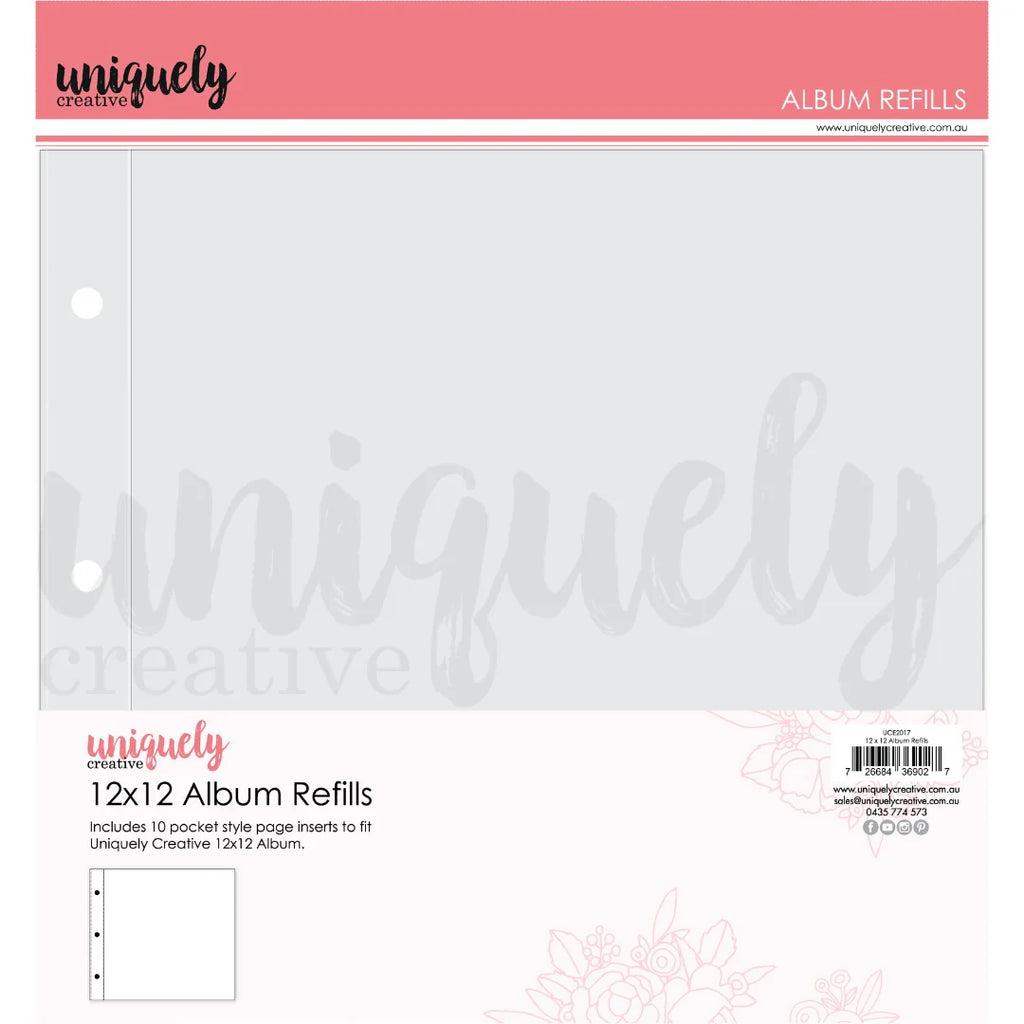 12x12 Album Inserts - Uniquely Creative (UCE2017)