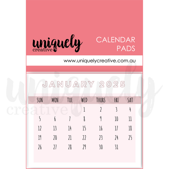 UCE2027 : 2025 Calendar Pads (Christmas Wishes)