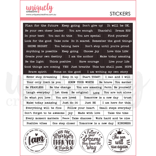 UCE2140 : Journal Stickers (Heart & Soul)