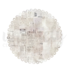 UCE2157 - Newsprint - Scalloped Decorative Base Layer (Ultraviolet Delight)