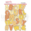 UCE2163 :  Chipboard Alpha Stickers (Written in the Stars)
