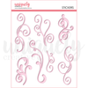 UCE2181 : Pink Flourish Puffy Stickers (Whispers of Wisdom)