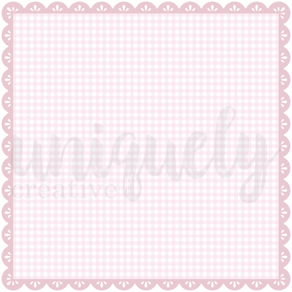 UCE2182 : Gingham Square - Decorative Base layer (Whispers of Wisdom)