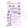 UCE2187 - Felt Title Stickers (Ultraviolet Delight)
