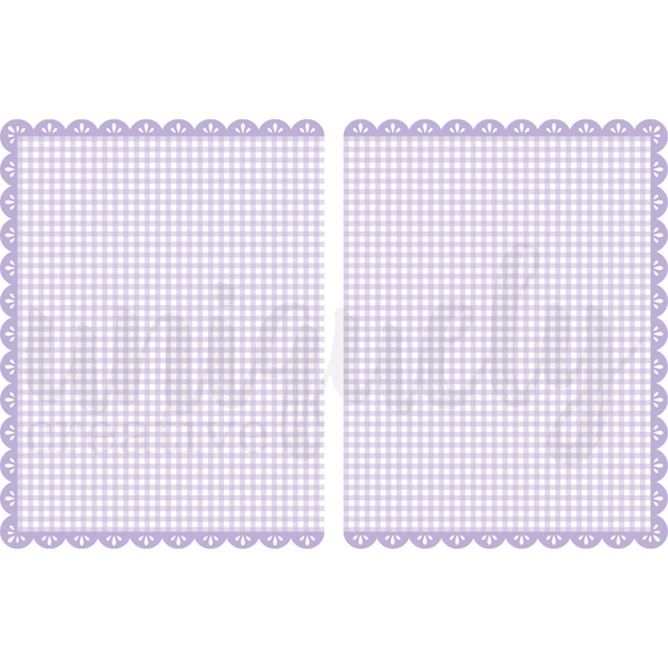 UCE2189 - Purple Gingham - Double Decorative Base Layer (Ultraviolet Delight)