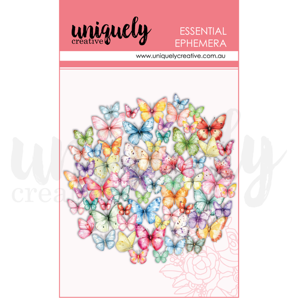 UCE2221 : Colourful Butterflies Ephemera (Oh So Lovely)