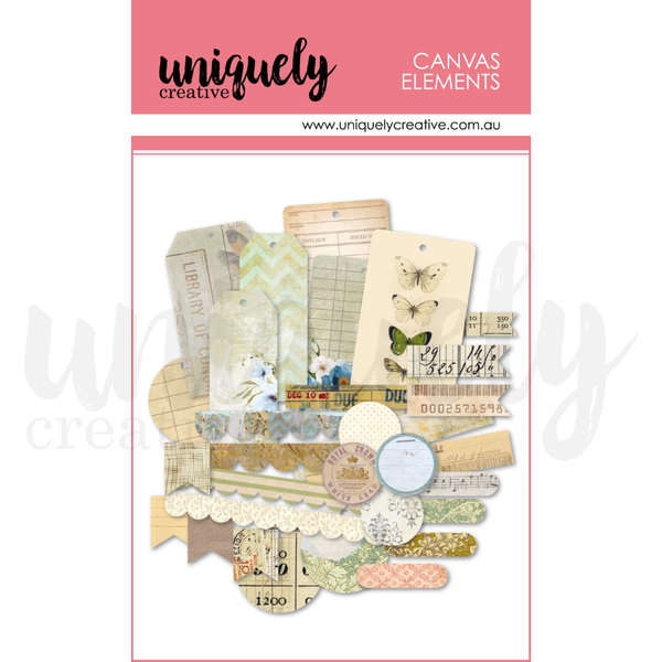 UCE2222 : Vintage Canvas Elements (Delighted Curiosities)