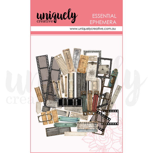 UCE2223 : Acetate Rustic Ephemera (Wings & Wheels)
