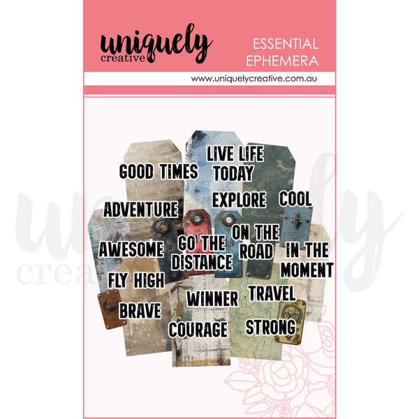 UCE2224 : Grunge Tags & Titles (Wings & Wheels)