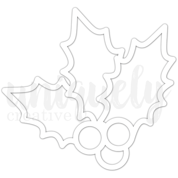 UCE2242 : Holly Overlay (Christmas Keepsakes)