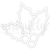 UCE2242 : Holly Overlay (Christmas Keepsakes)