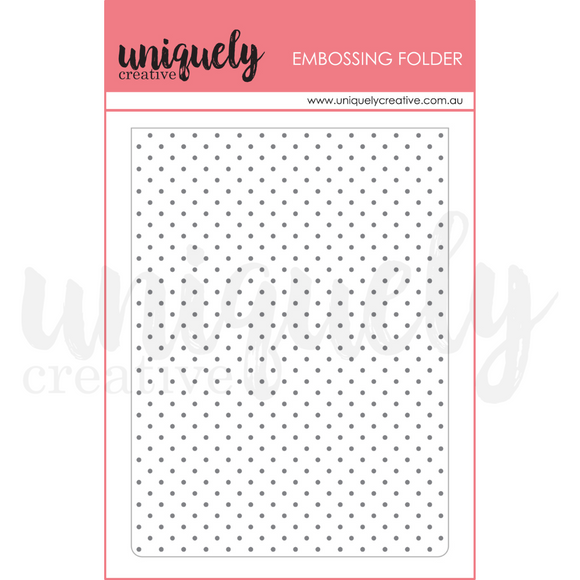 UCEF2022 : Tiny Dots Embossing Folder (Gypsy Heart / Boho Soul)