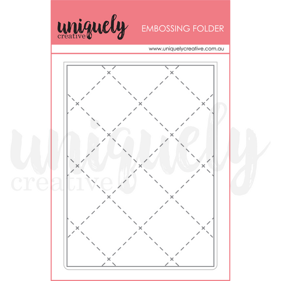 UCEF2023 - Quilted Embossing Folder (While Away)