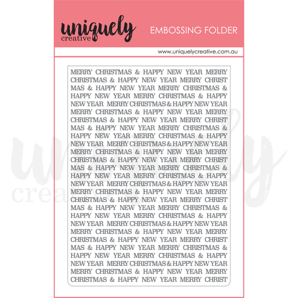 UCEF2029 : Christmas Embossing Folder (Christmas Keepsakes)