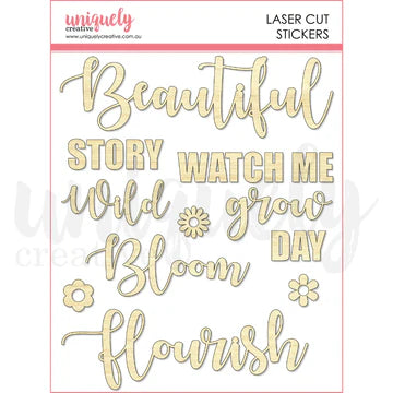 Botanical Script Stickers