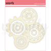 UCL1775 : Wooden Cogs Stickers (Delighted Curiosities)