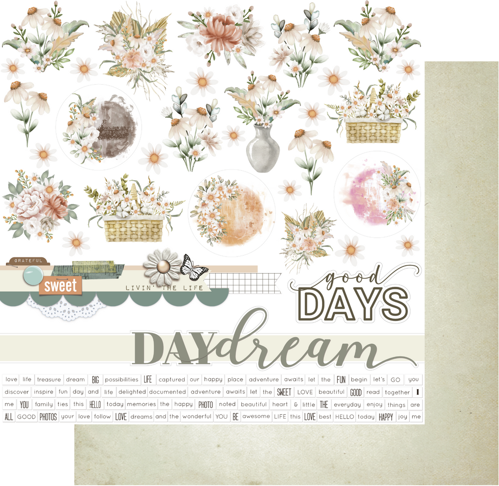 UCP2635 : Gypsy Heart - Daydream Paper (Gypsy Heart / Boho Soul)