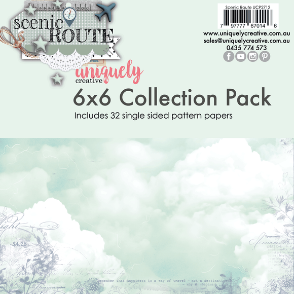 UCP2712 :   6 x 6 Collection Pack (32 sheets)  (Scenic Route)