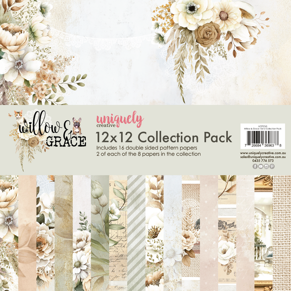 UCP2763 :  12 x 12 Collection Pack (16 sheets) (Willow & Grace)