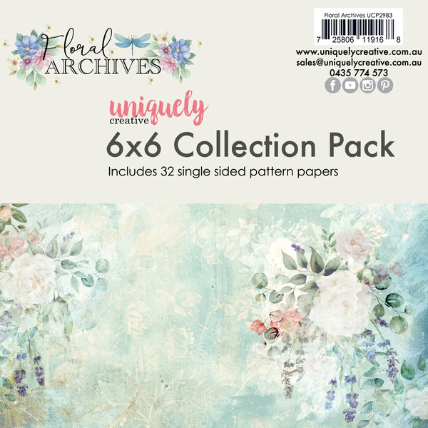 Floral Archives 6x6 Paper Pad