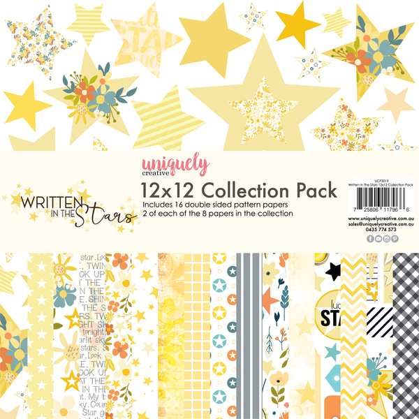 UCP3019 :  12 x 12 Collection Pack (16 sheets) (Written in the Stars)