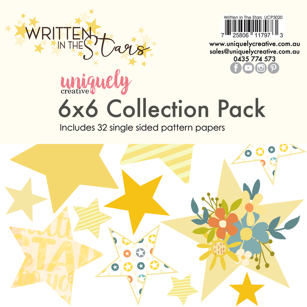 UCP3020 :  6 x 6  Collection Pack (32 sheets) (Written in the Stars)