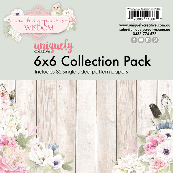 UCP3060 : 6 x 6 Collection Pack (32 sheets) (Whispers of Wisdom)