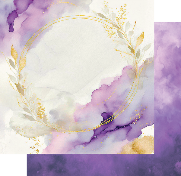 UCP3069 - Gold & Amethyst Paper (Ultraviolet Delight)