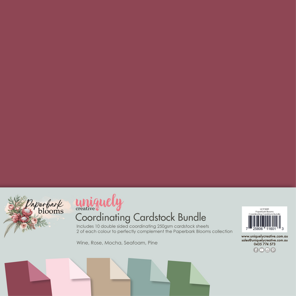 UCP3089 - Coordinating Cardstock Bundle (Paperbark Blooms)