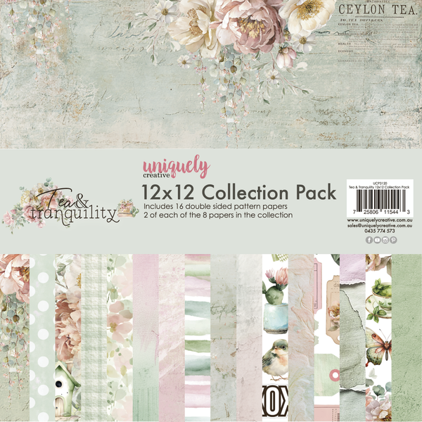 UCP3120 : 12 x 12 Collection Pack (16 sheets) (Tea & Tranquility)