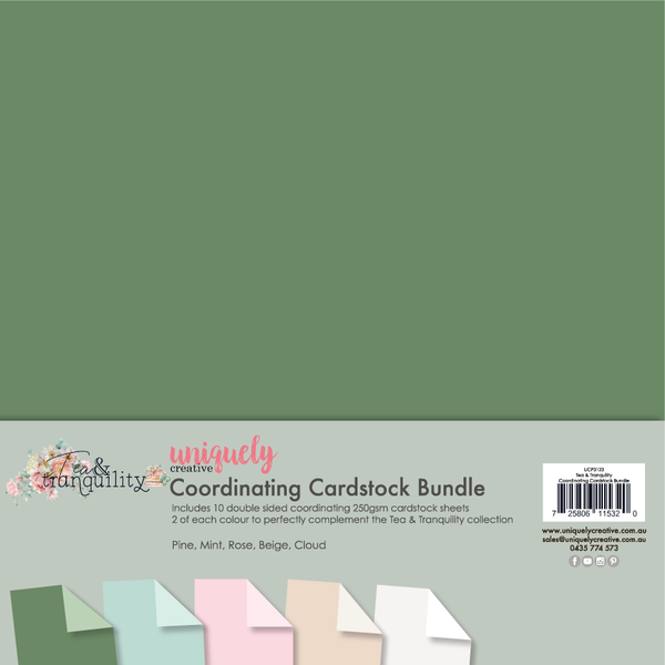 UCP3123 : Coordinating Cardstock Bundle (Tea & Tranquility)
