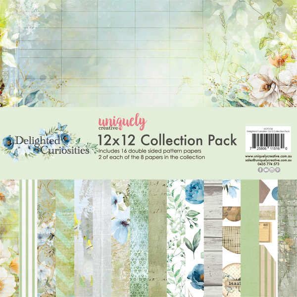 UCP3134 : 12 x 12 Collection Pack (16 sheets) (Delighted Curiosities)