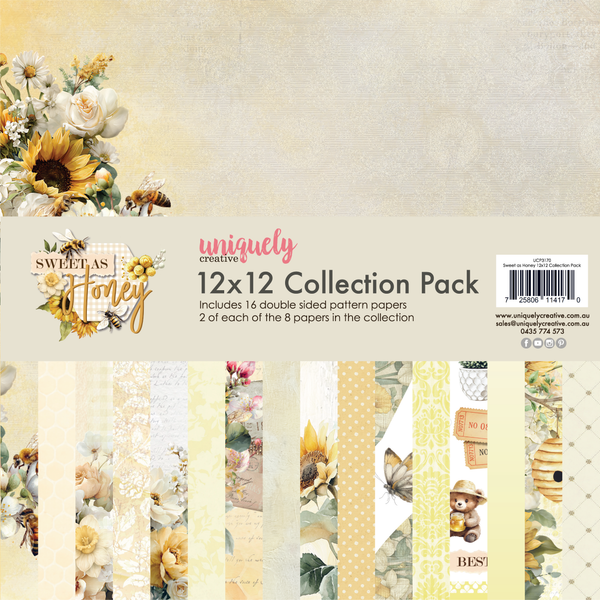 UCP3170 : 12 x 12 Collection Pack (16 sheets) (Sweet as Honey)