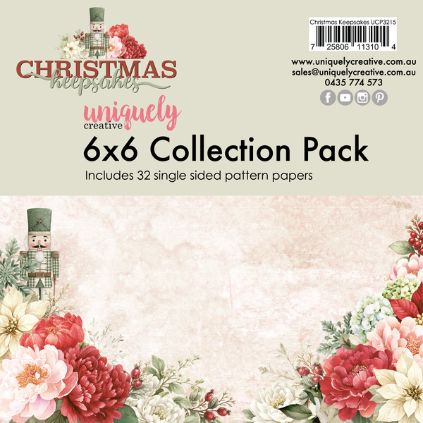 UCP3215 : 6 x 6 Collection Pack (32 sheets) (Christmas Keepsakes)
