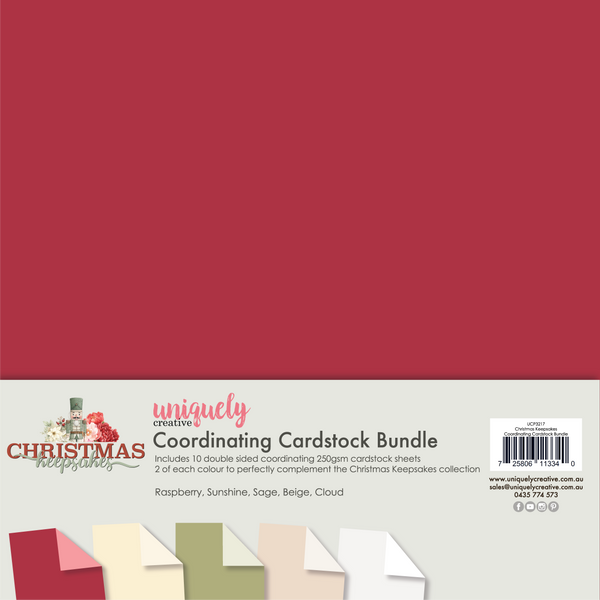 UCP3217 : Coordinating Cardstock Bundle (Christmas Keepsakes)