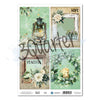 Sage Candlelight Vellum Sheet (3Quarter Designs)