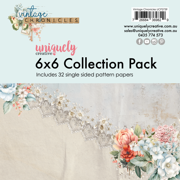 UCP2739 :  6 x 6 Collection Pack (32 sheets)  (Vintage Chronicles)