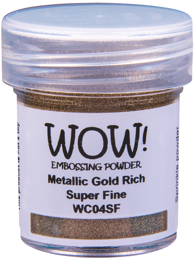 WC04SF :  Gold Rich - Super Fine Metallics Embossing Powder (15g jar)