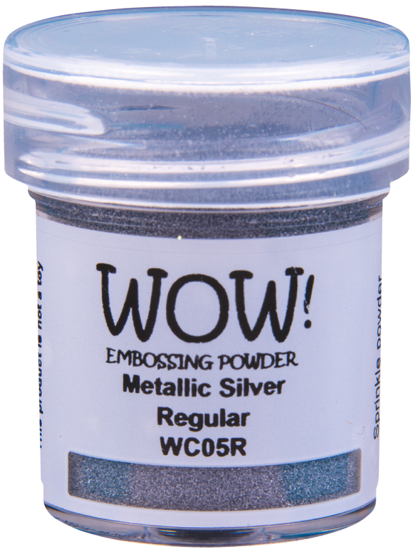 WC05R :  Silver - Regular Metallics Embossing Powder (15g jar)