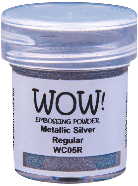 WC05R :  Silver - Regular Metallics Embossing Powder (15g jar)