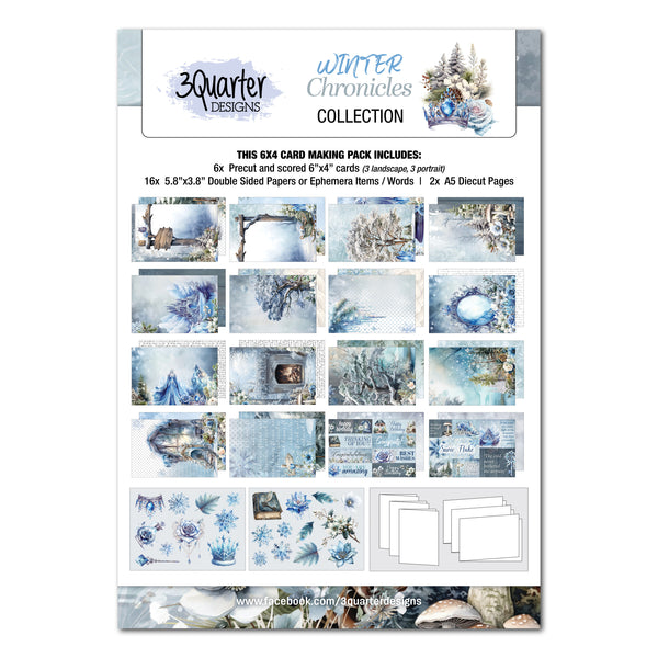 3Quarter Designs - Winter Chronicles  6" x 4" Card Pack